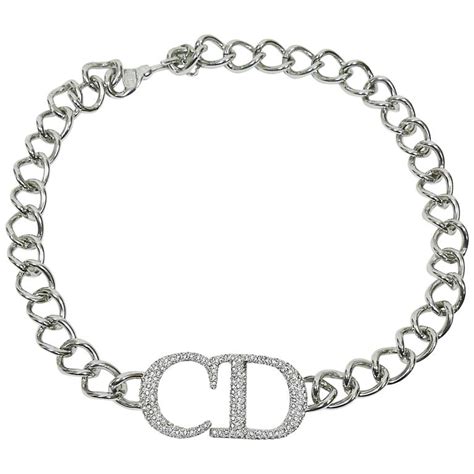 dior diamond necklace large band|CD Diamond Pendant Necklace Silver .